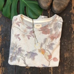 Bellarose light airy sweatshirt floral watercolor